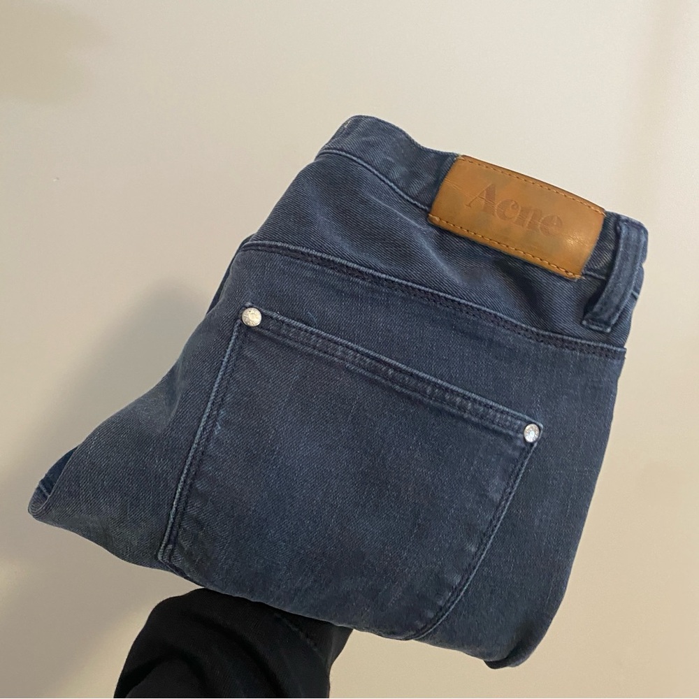 Acne Max Thunder Dark Blue Jeans – Size 32 / 28 - Picture 8 of 8